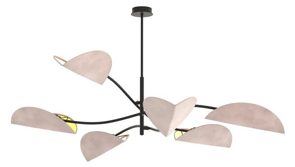 Minimalistyczna szara lampa sufitowa H2-W44