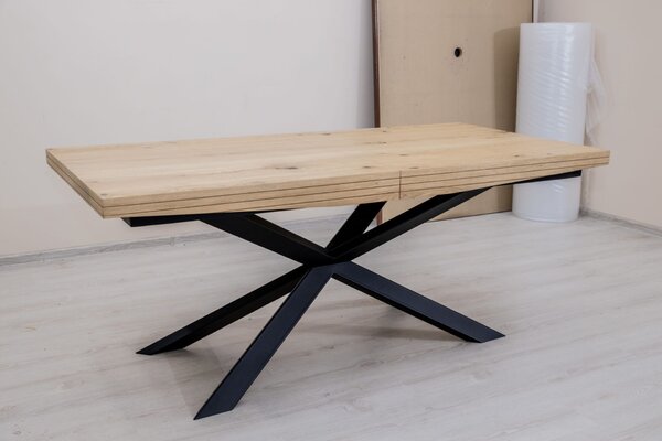 Stół SJ50 rozkładany 160/90 cm + 2x40 cm styl LOFT