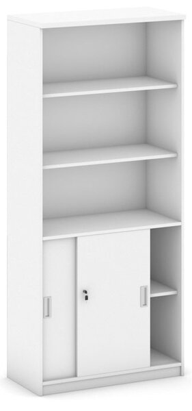 Szafa przesuwna MIRELLI, 800 x 400 x 1800 mm, biały