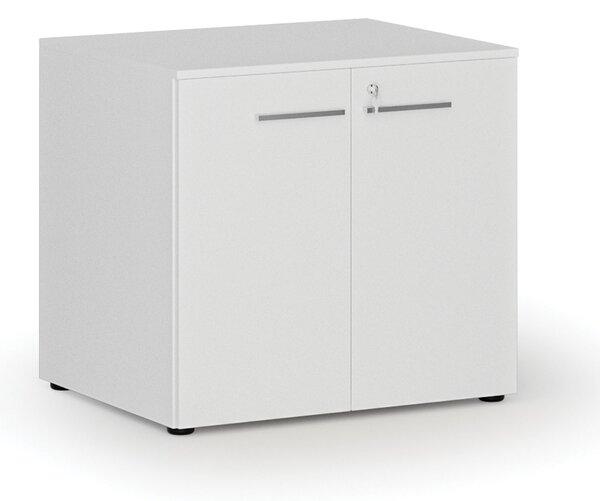 Szafa biurowa z drzwiami PRIMO WHITE, 800 x 640 x 735 mm, biały