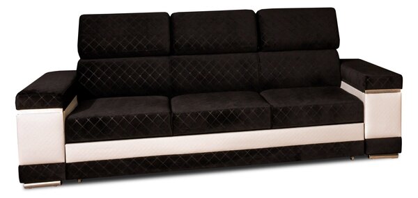 Trzyosobowa Sofa ATLANTA z funkcją spania, regulowanymi zagłówkami