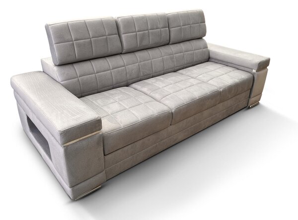 Trzyosobowa Sofa ATLANTA z funkcją spania, regulowanymi zagłówkami