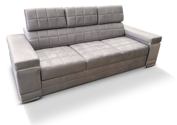 Trzyosobowa Sofa ATLANTA z funkcją spania, regulowanymi zagłówkami