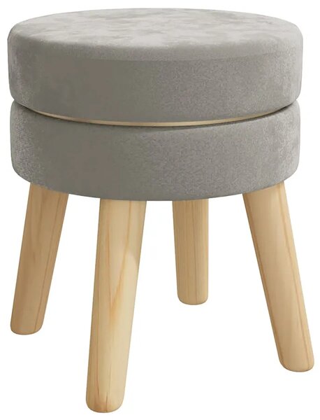 Okrągły ciemnoszary taboret P1-K09