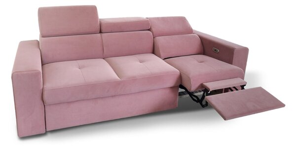 Sofa trzyosobowa Satya I Relax z regulowanymi zagłówkami