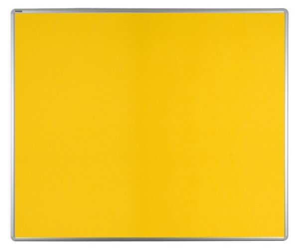Tablica tekstylna ekoTAB w aluminiowej ramie 1200 x 900 mm, żółta