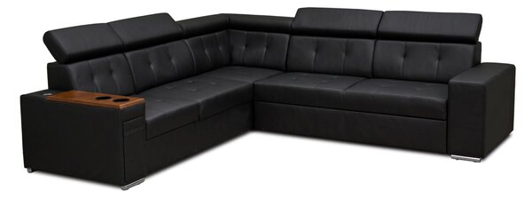 Narożnik skórzany, kanapa narożna 280/260 cm Tulum XVIII 1x relax elektryczny