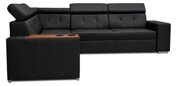 Narożnik skórzany, kanapa narożna 280/260 cm Tulum XVIII 1x relax elektryczny