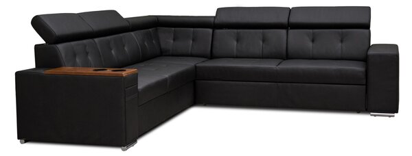 Narożnik skórzany, kanapa narożna 280/260 cm Tulum XVIII 1x relax elektryczny