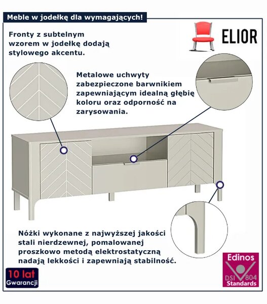 Szafka RTV w jodełkę kaszmir C0-E03