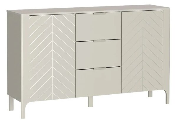 Elegancka komoda w jodełkę w kolorze kaszmir- R3-P64