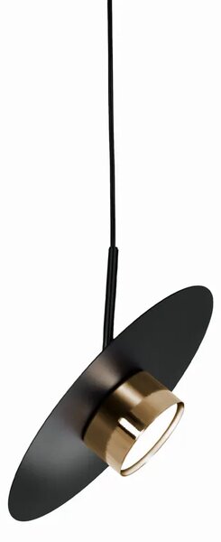 Wisząca lampa z dużym kloszem czarna Z9-G82