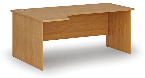 Narożne biurko PRIMO WOOD, 180x120 cm, lewe, buk