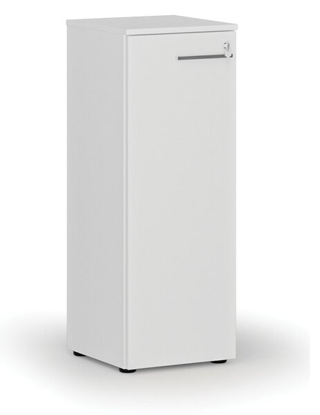 Szafa biurowa niska z drzwiami PRIMO WHITE, 400 x 420 x 1087 mm, biały