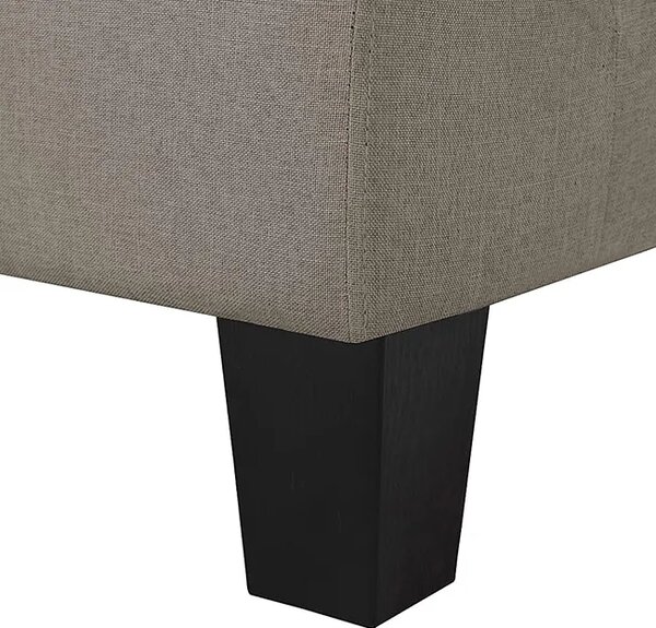 2-osobowa sofa taupe z podłokietnikami W3-F85