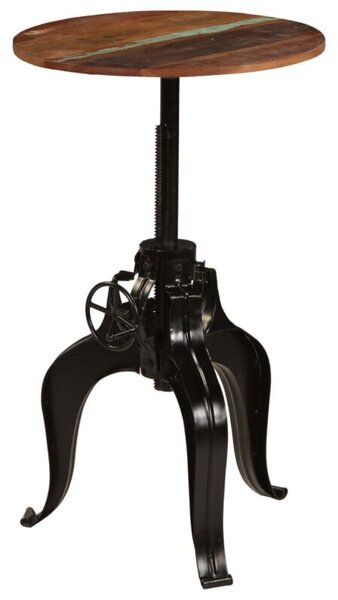 Stolik barowy z litego drewna odzyskanego, 60x(76-110) cm