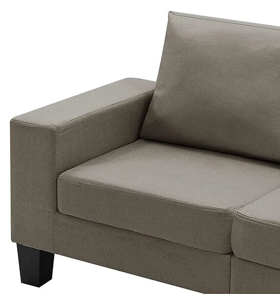 2-osobowa sofa taupe z podłokietnikami W3-F85
