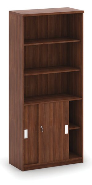 Szafa przesuwna MIRELLI, 800 x 400 x 1800 mm, orzech