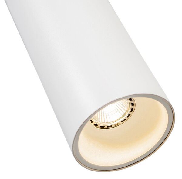Designerska lampa wisząca biała - Tubo