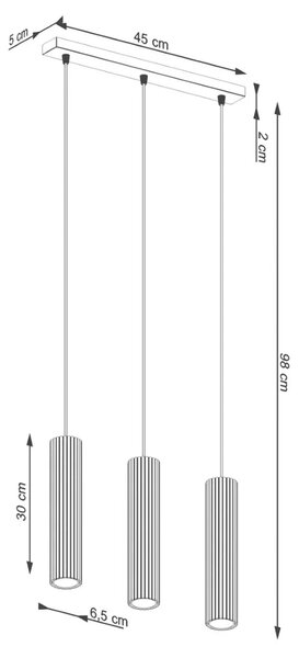 Nowoczesna lampa suftowa złota - 24X D298 D8-E15