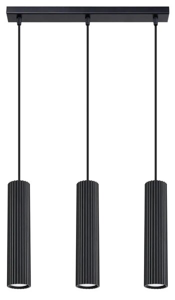 Czarna Potrójna Lampa Wisząca M0-T42