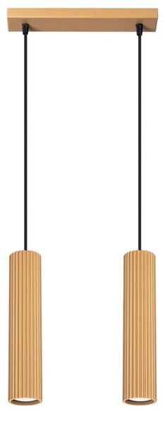 Wisząca podwójna złota lampa - 20X D297 C1-W91