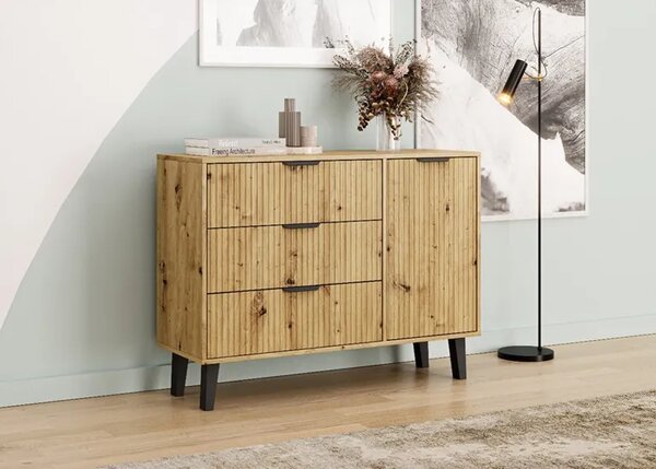 Nowoczesna komoda dąb artisan D2-H18