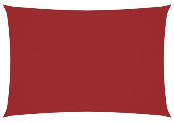 Prostokątny żagiel ogrodowy, tkanina oxford, 3x5 m, czerwony