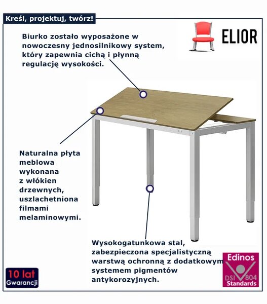 Elektryczne biurko kreślarskie K1-H43