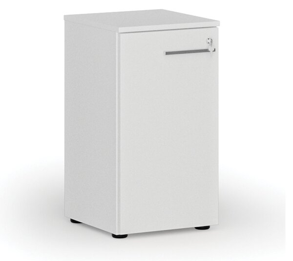 Szafa biurowa niska z drzwiami PRIMO WHITE, 400 x 420 x 740 mm, biały