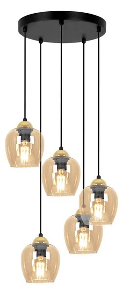 Lampa wisząca z kloszami beżowa G1-R92