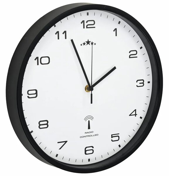 Wiszący zegarek ścienny 31 cm biały + czarny x B6-B65