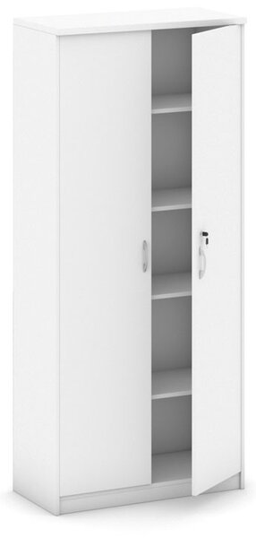 Szafa biurowa MIRELLI, 800 x 400 x 1800 mm, biały