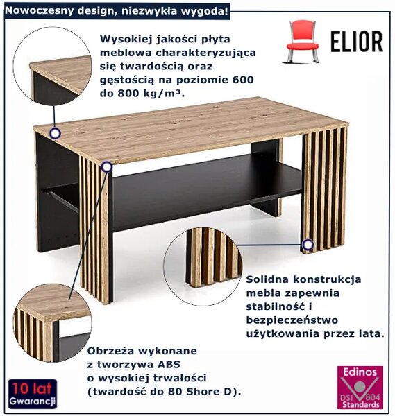 Prostokątna nowoczesna ława do salonu Z2-E36
