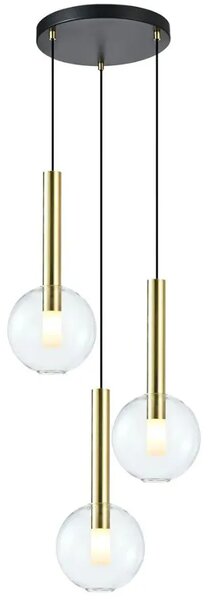 Potrójna lampa wisząca złota - K577- G3-W38