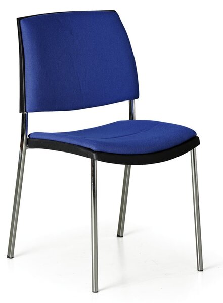 Krzesło konferencyjne CUBE, niebieskie
