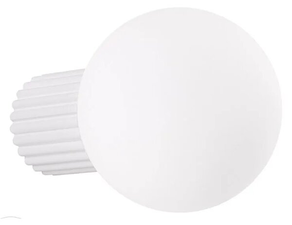 Biały nowoczesny kinkiet ryflowany - K597- R8-A68