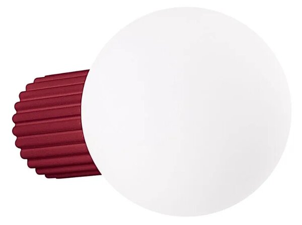 Burgundowy szklany kinkiet - K597- A9-E82