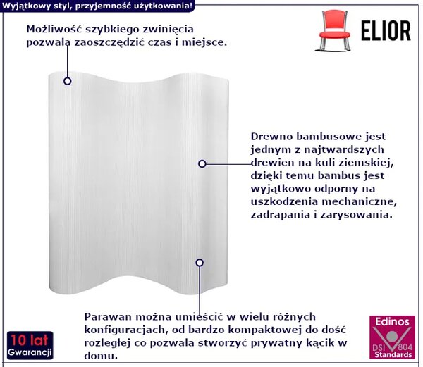 Biała Ścianka Działowa Do Pokoju P2-P61