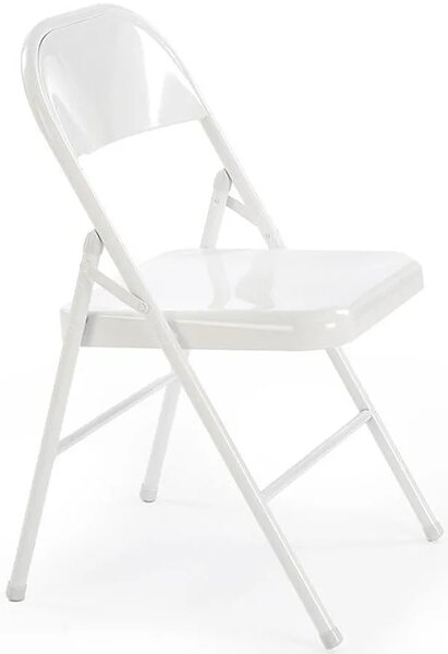 Składane białe krzesło S3-D07
