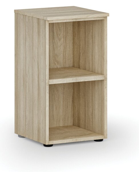 Regał biurowy PRIMO WOOD, 400 x 420 x 740 mm, dąb naturalny