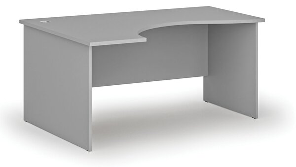 Biurko narożne PRIMO GRAY, 1600 x 1200 mm, lewe, szare