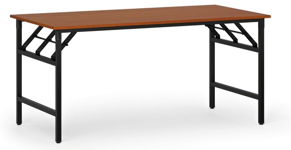 Stół konferencyjny FAST READY, 160x80 cm, czarna podstawa, czereśnia