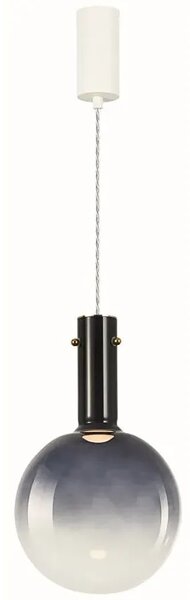 Granatowa lampa wisząca szklany klosz - K574- B6-Z46