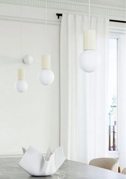 Industrialna beżowa lampa wisząca B4-N55