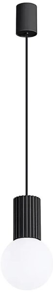 Czarna loftowa lampa wisząca - K599-Buble