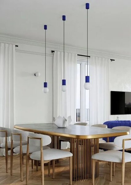 Nowoczesna niebieska lampa wisząca W1-T61