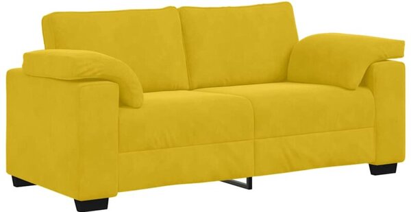 Sofa dwuosobowa, Å¼Ã³Åta, 180x77x82 cm, aksamit