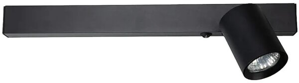 Nowoczesny czarny kinkiet led - K578- R6-H97