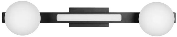 Podłużna czarna lampa sufitowa - K582- N6-E45